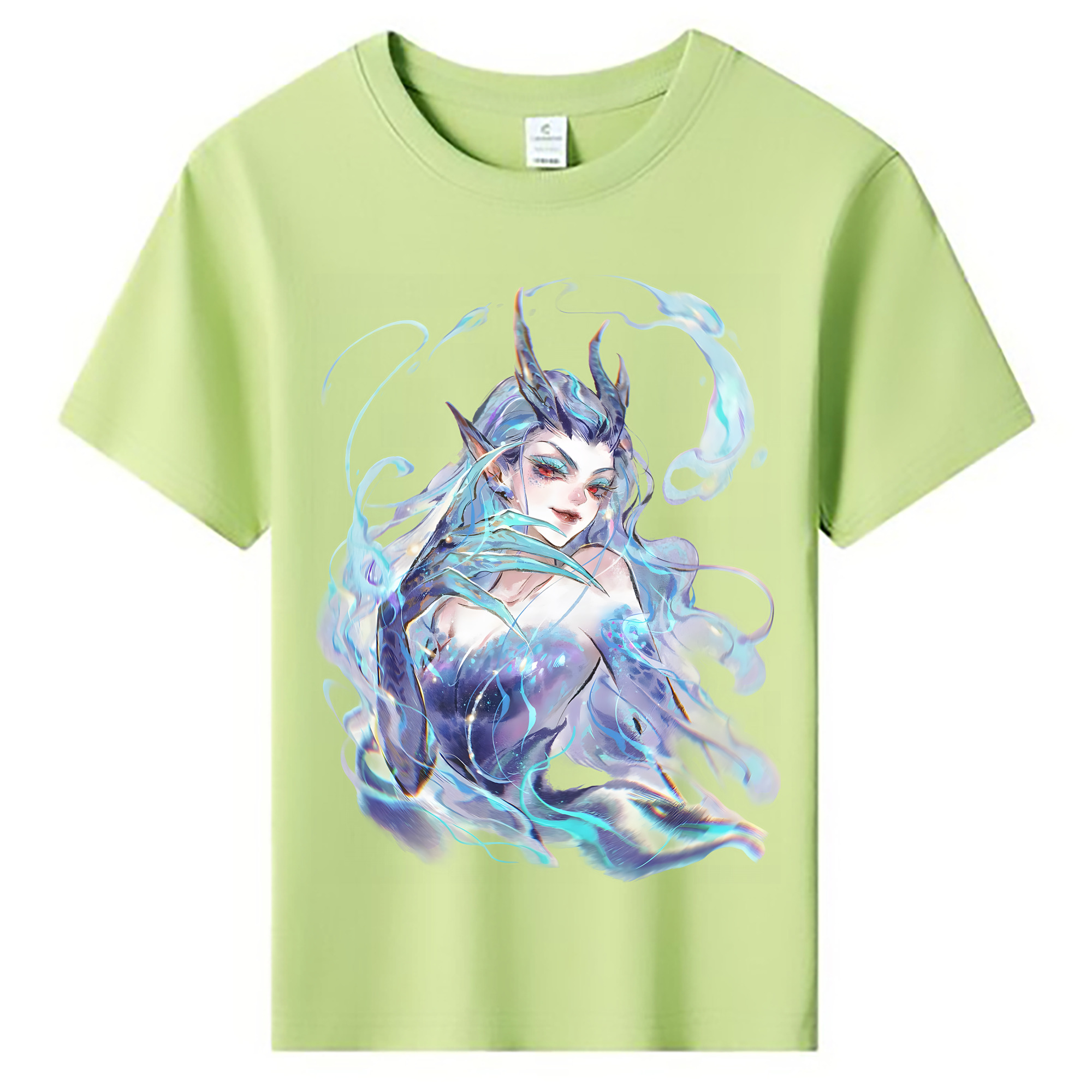 （画像用） Ne Zha 2 ナタ 魔童の大暴れ 綿100％キッズTシャツ（フロントプリント）